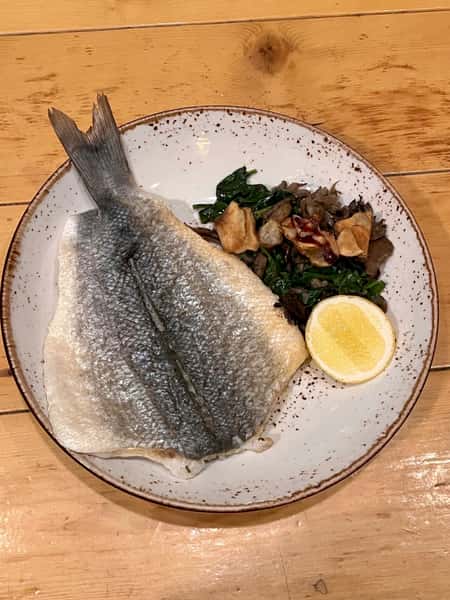 Crispy Scaled Branzino