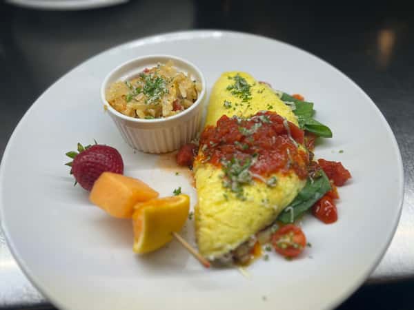 Cheesy Vegetable Omelet 