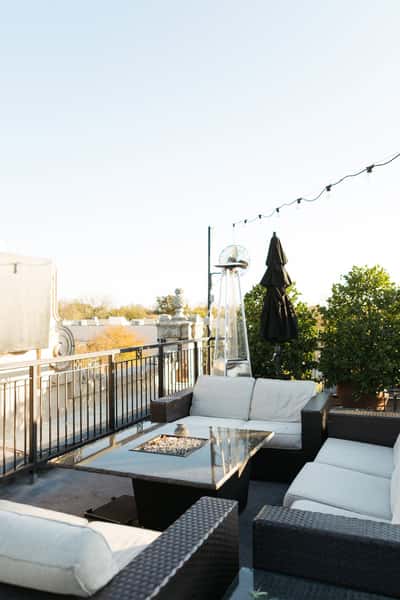 rooftop seating