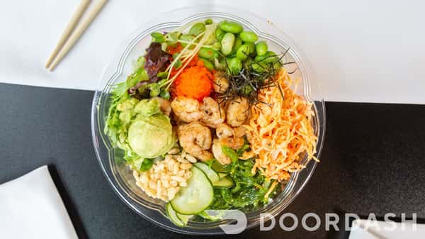 Garlic Shrimp Poke Bowl