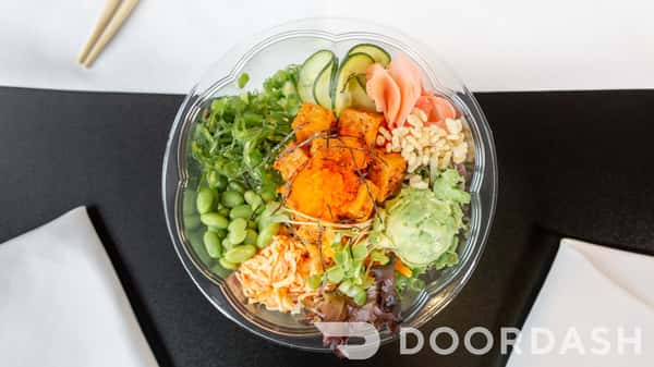 Fried Tofu Poke Bowl