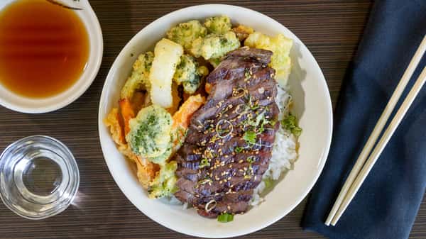 Choice Top Sirloin Steak Teriyaki Donburi*