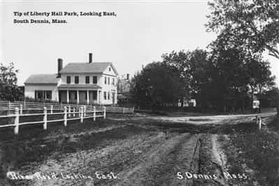 Tip of Liberty Hall Park, looking east, South Dennis, MA