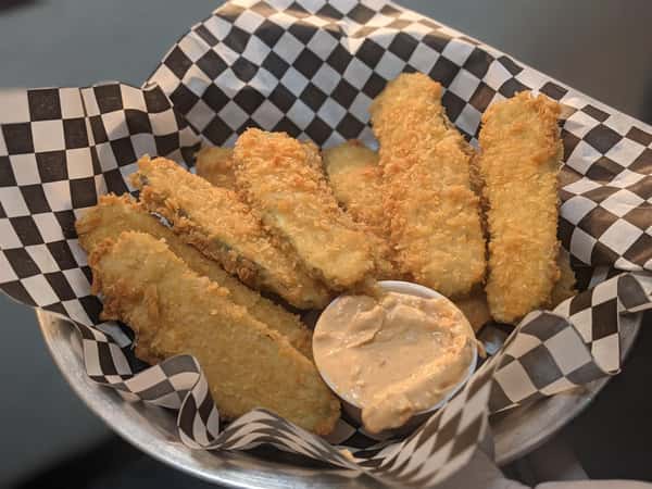 Fried Pickles and Southwest Aioli