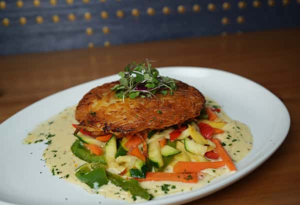 Potato Crusted Grouper