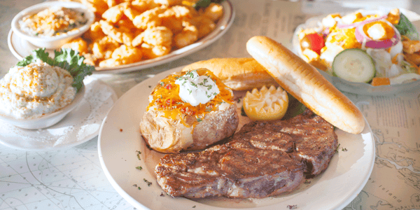 steak and potato