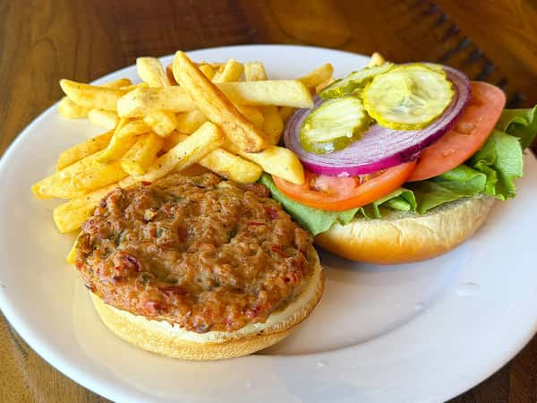 CREATE YOUR OWN SALMON BURGER