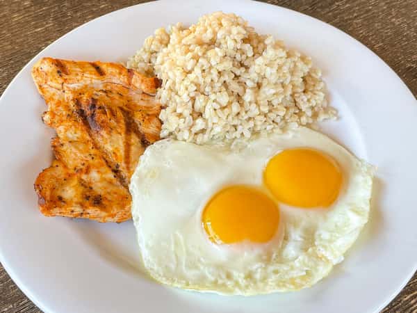 EGGS ANY STYLE W/CHICKEN