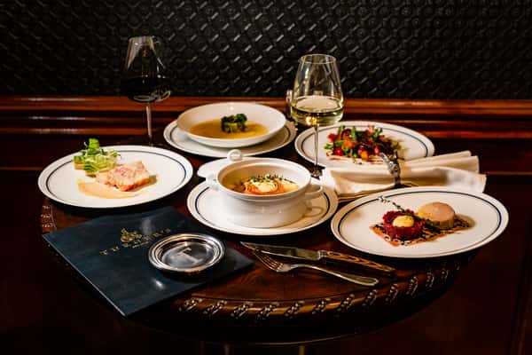 Table of food at Turner's