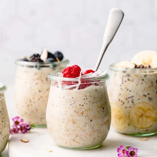 Strawberry Banana Overnight Oats
