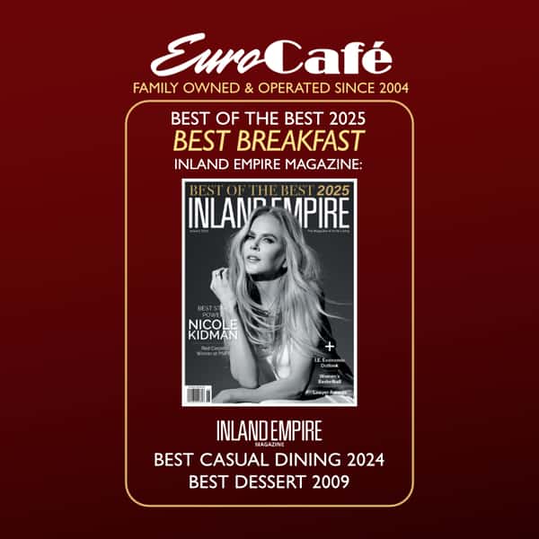 Euro Cafe named Best Breakfast in Inland Empire