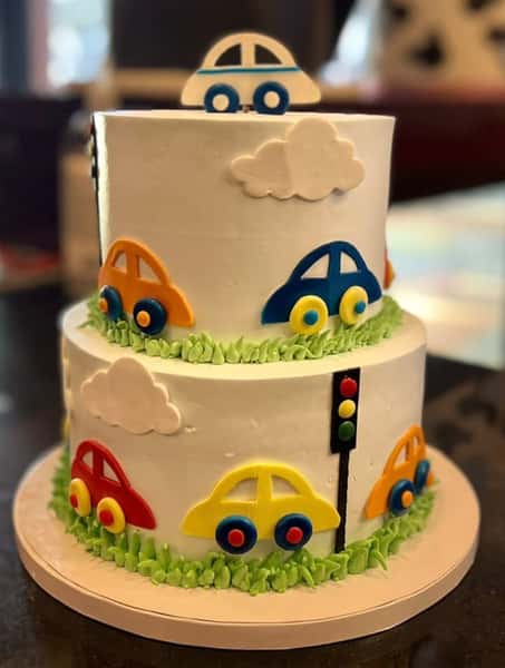 Kids cars custom theme cake from Chennai Cafe 