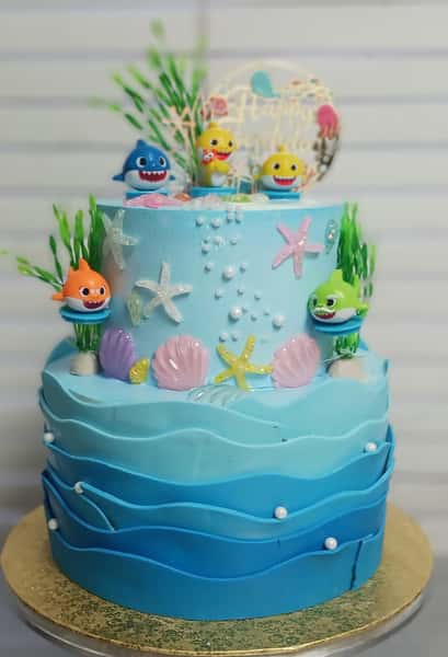 aquarium cake from Chennai Cafe