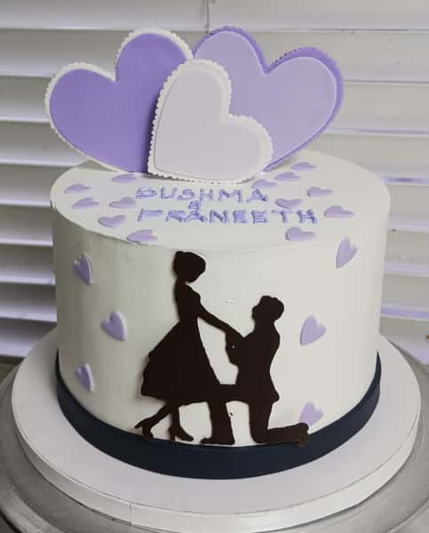 Valentines day cake from Chennai Cafe