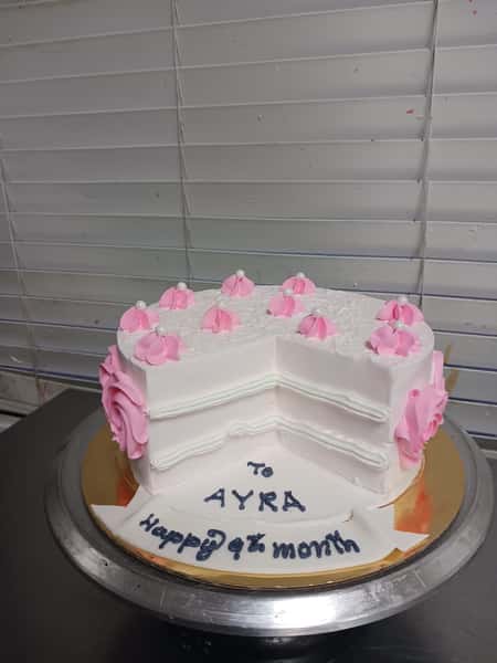 half theme cake from chennai cafe