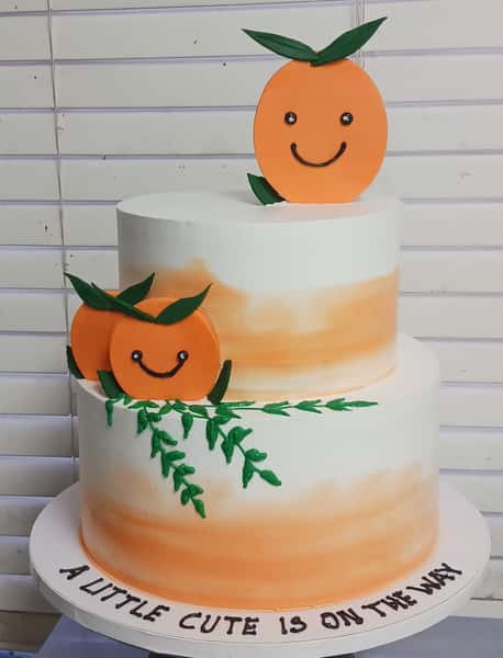 pumkin theme cake from Chennai Cafe