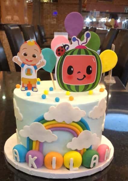 Kids color full theme cake from Chennai Cafe