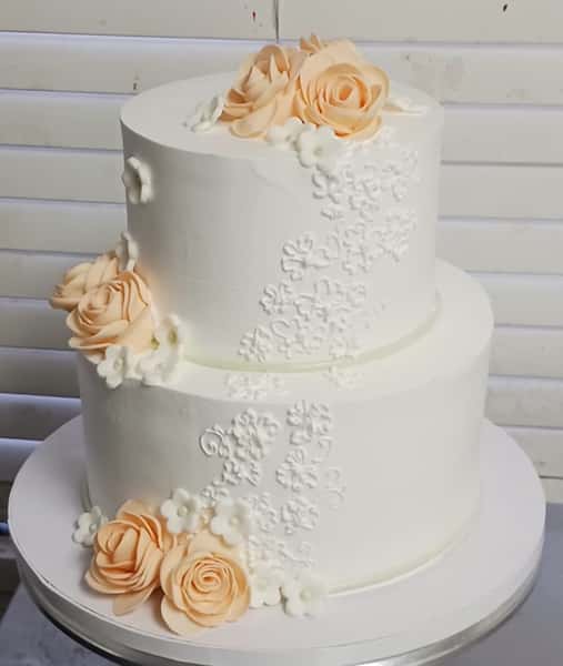 flower theme cake