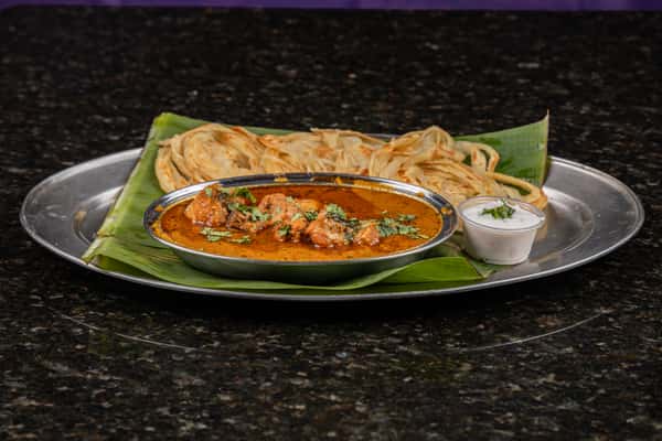 Parotta With Chicken Salna