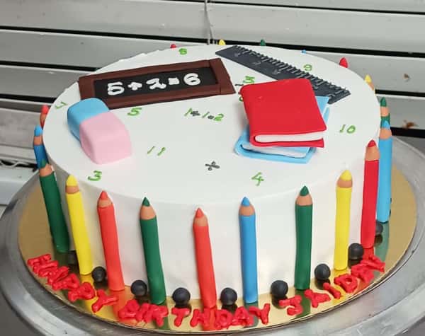Pencil theme cake from Chennai Cafe