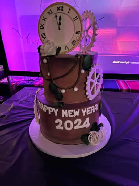 New year celeberation cake from Chennai Cafe