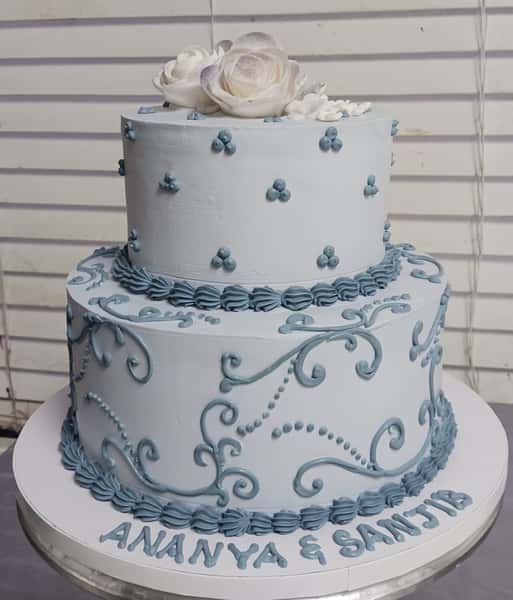 two tier theme cake from Chennai Cafe