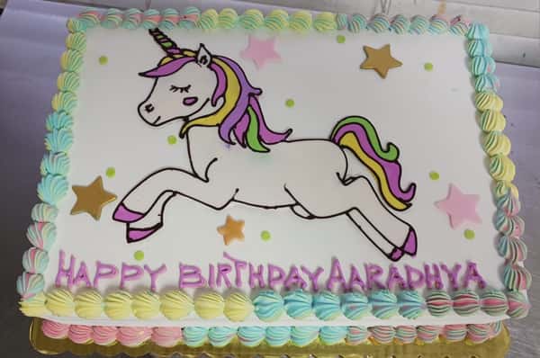 pony theme cake from Chennai Cafe