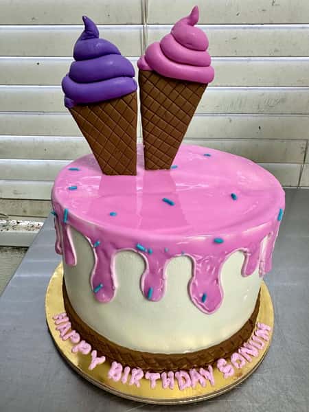 cone ice cake from Chennai Cafe