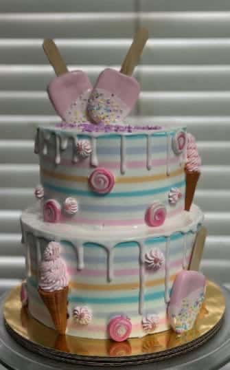 cone ice theme cake from Chennai Cafe