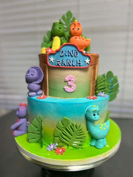 Dyno ranch theme cake from Chennai Cafe