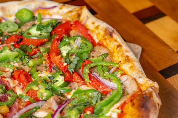 GF VEGAN SAUSAGE & PEPPERS