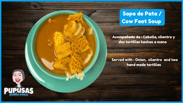 Sopa de pata, mondongo, menudo, pancita, soup