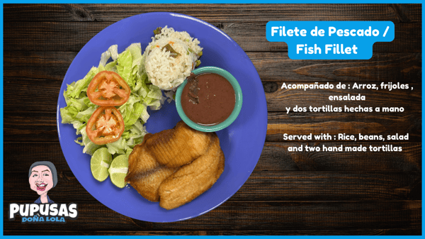 Filete frito , deep fried fish , seafood