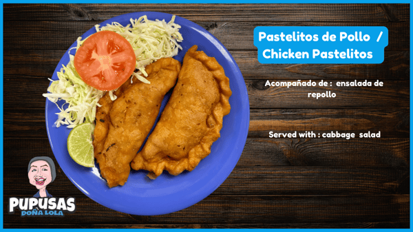 Pastel es de pollo , chicken pastelitos