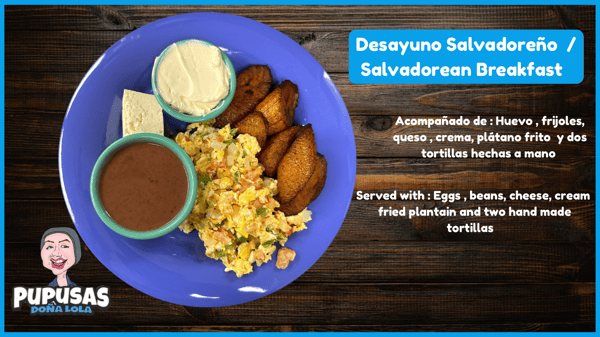 Desayuno salvadoreño, Salvadoran beakfast, home made