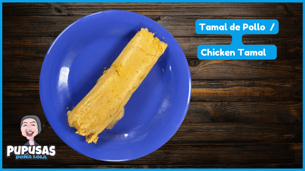 Tamal de gallina , chicken tamal