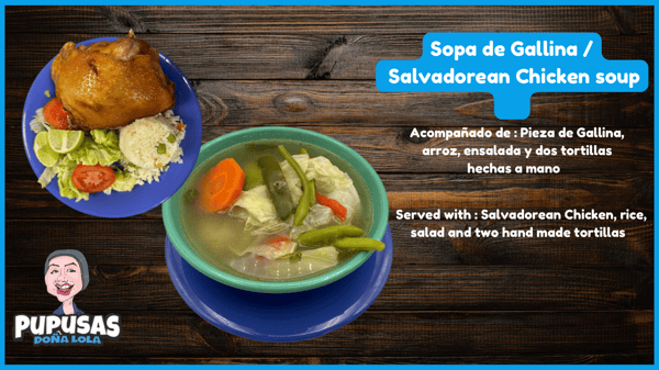 Sopa de gallina, chicken soup, home made, protein