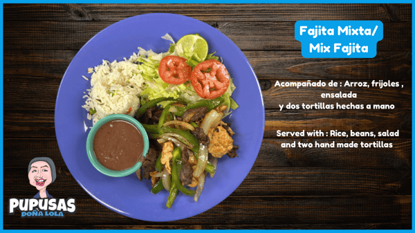 Fajita mixta, mix fajita , home style food