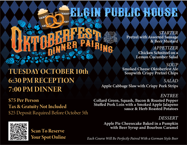 Elgin Public House Oktoberfest Dinner Pairing
