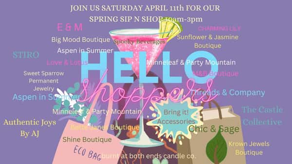 Spring Sip n Shop