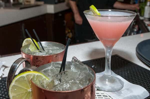 2 mules and a cocktail