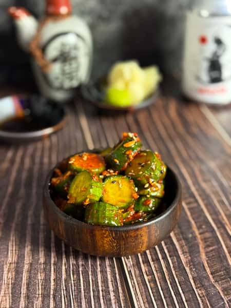 Crispy Garlic Cucumbers