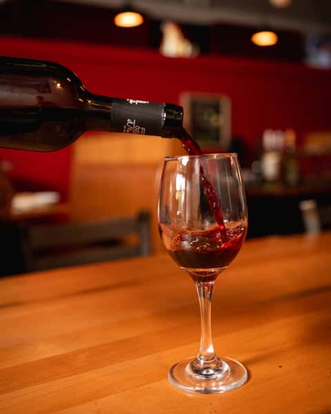Wine being served