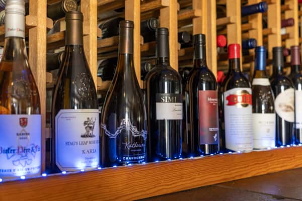 Assortment of wine at 17th Street Grill