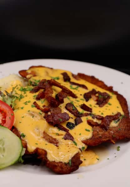 Bacon Beer Cheese Schnitzel
