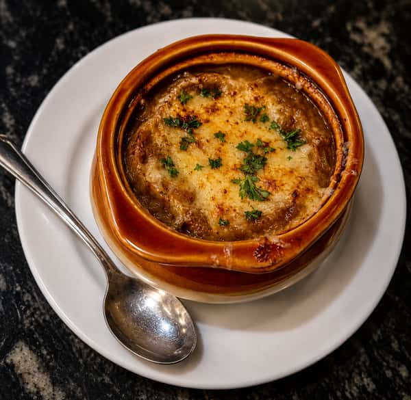 French Onion Soup (Zwiebelsuppe)