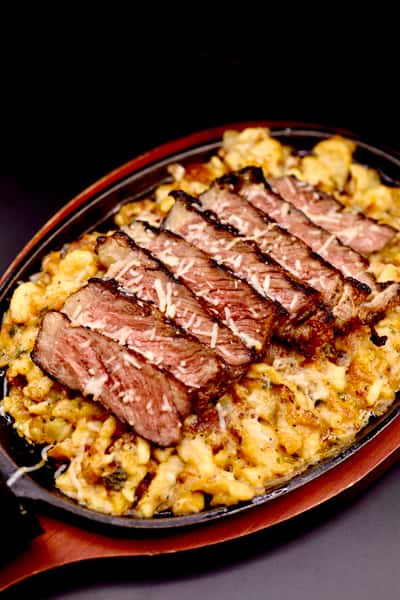 NY Strip Garlic Parm Spatzle