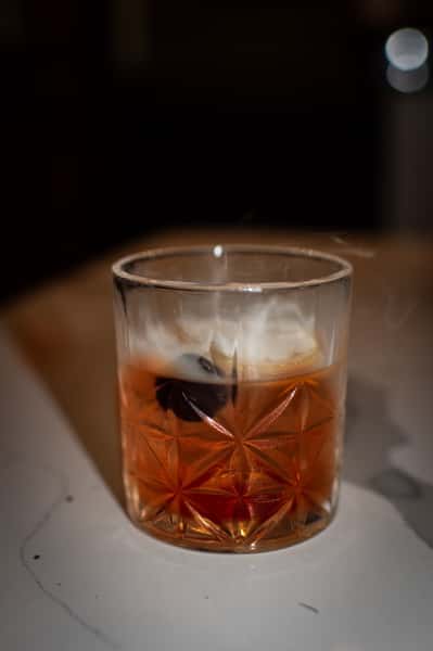 Drink on a glass