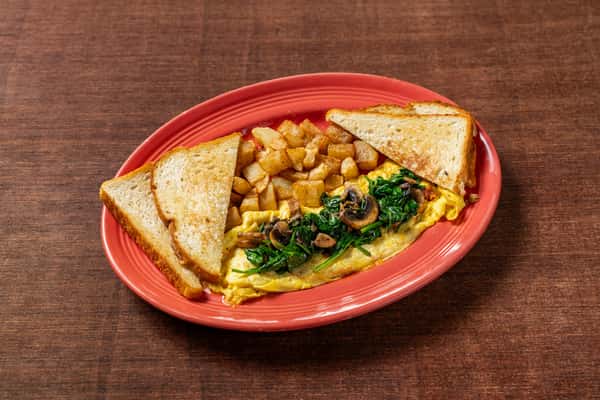 Spinach and Mushroom Omelette