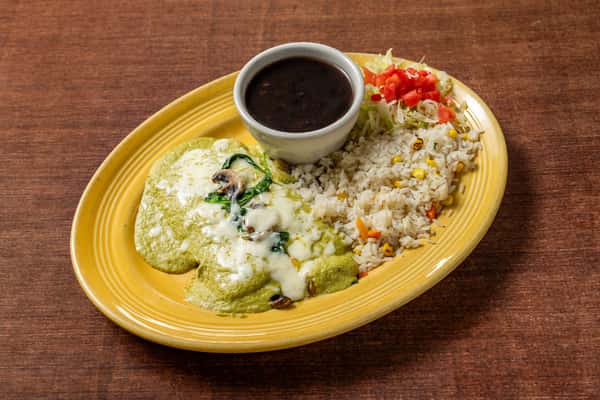 Spinach & Shrimp Enchiladas